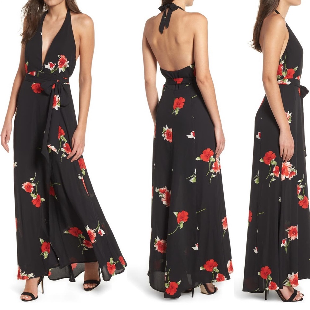Leith Halter Maxi Dress